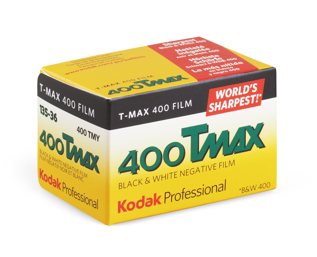 Kodak T-Max 400 — 35mm Film (36 Exposures, 1 Roll)